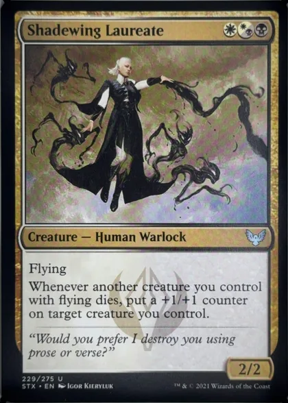 front of card