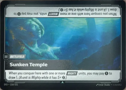 front of card