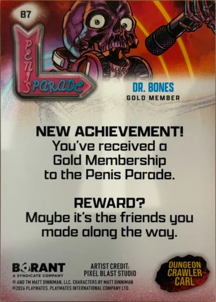 back of card