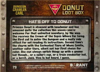 back of card