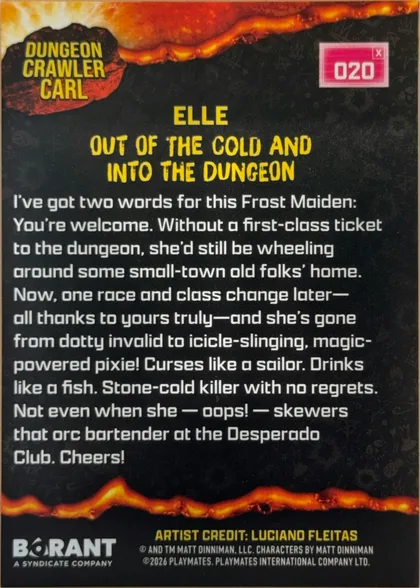 back of card