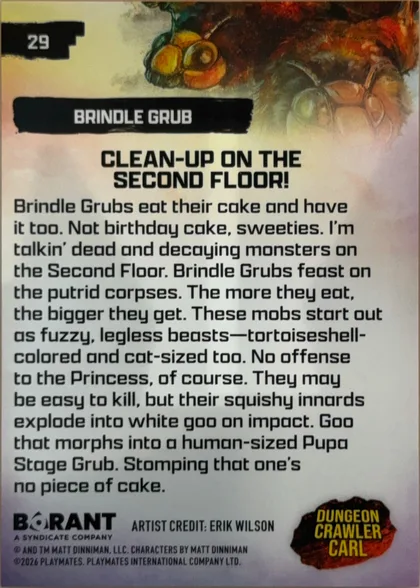 back of card