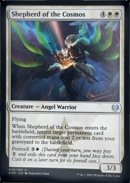 front of card