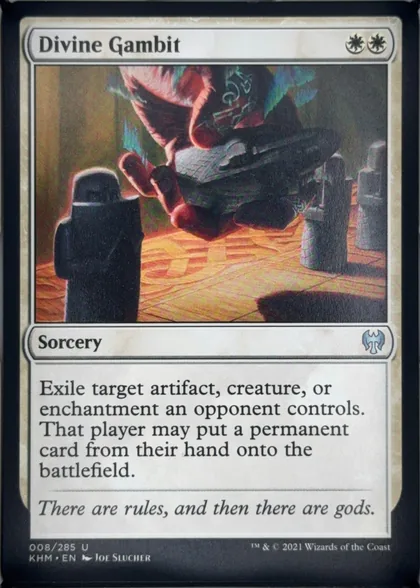 front of card
