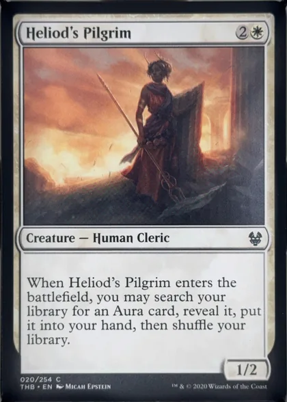 front of card