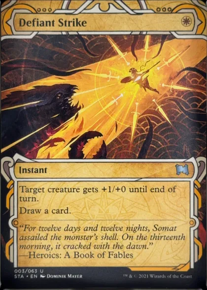 front of card