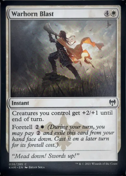 front of card