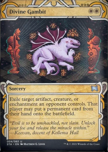 front of card