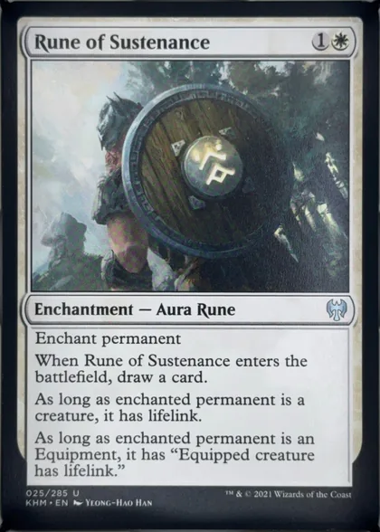 front of card