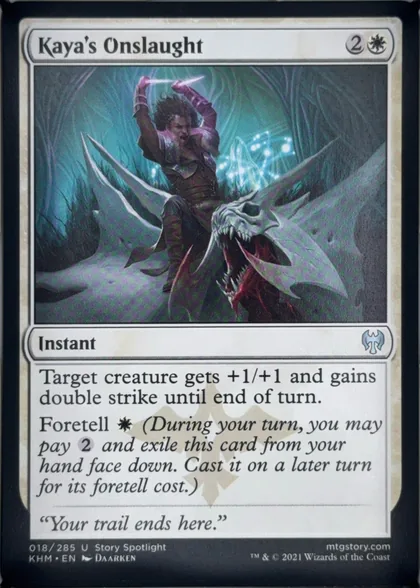 front of card