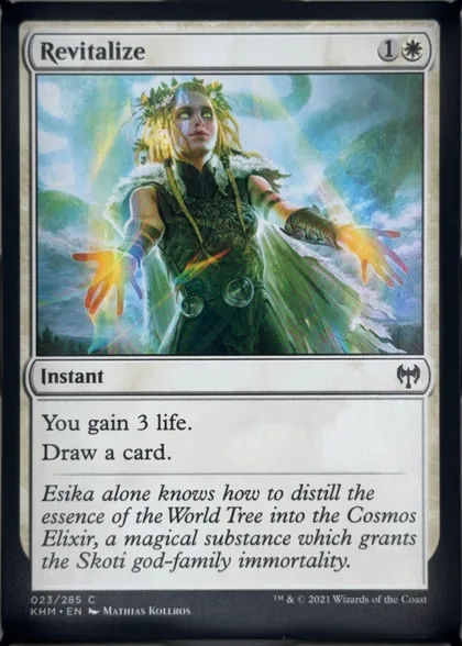 front of card