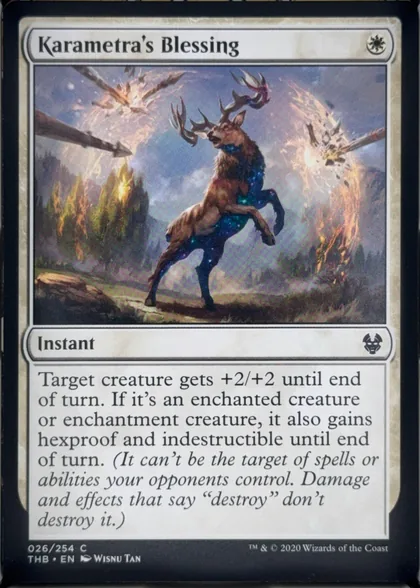 front of card