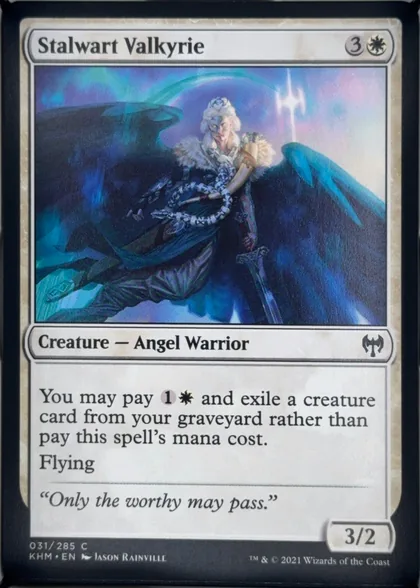 front of card