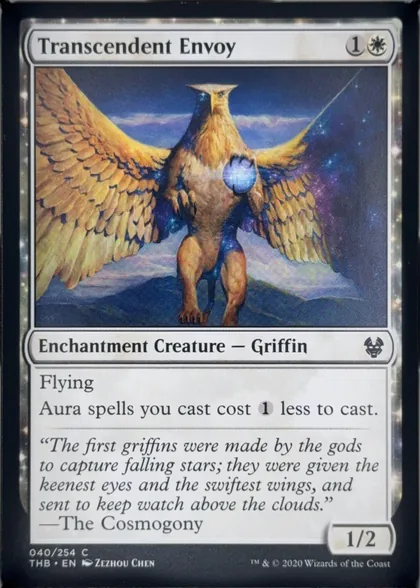 front of card