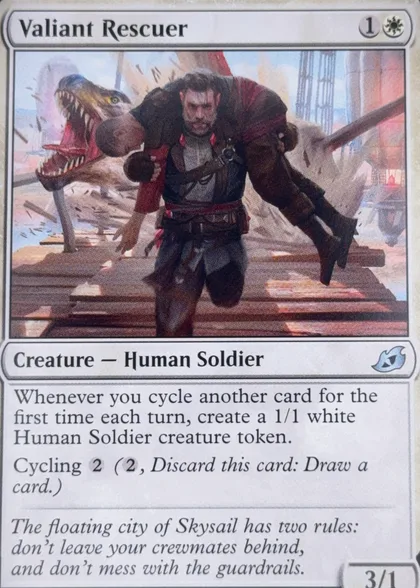 front of card