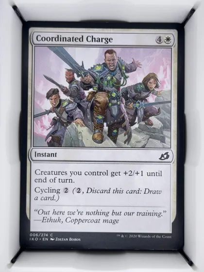 front of card
