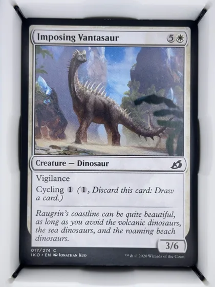 front of card