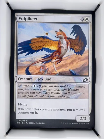 front of card