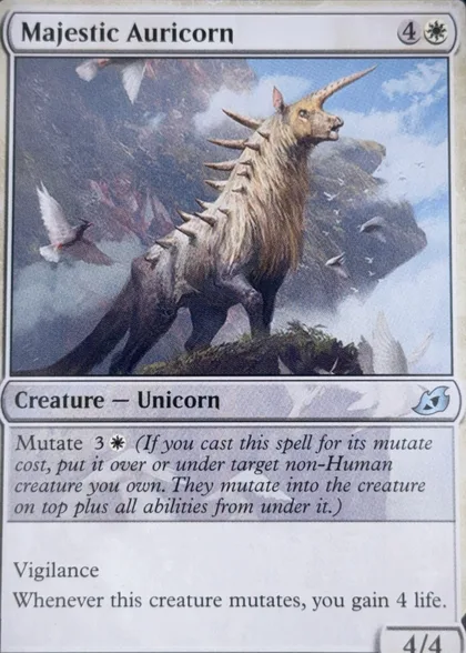 front of card