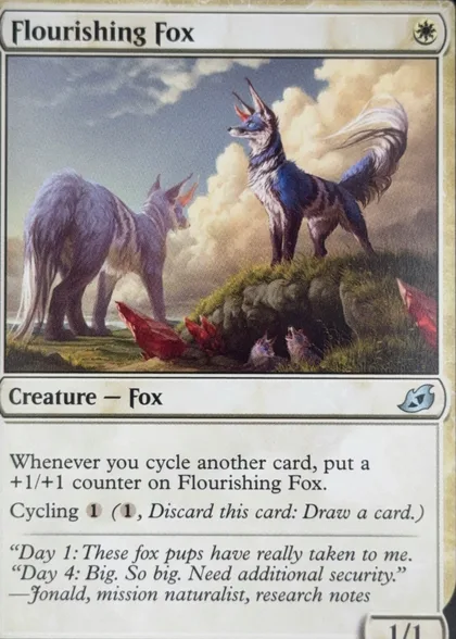 front of card