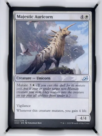 front of card