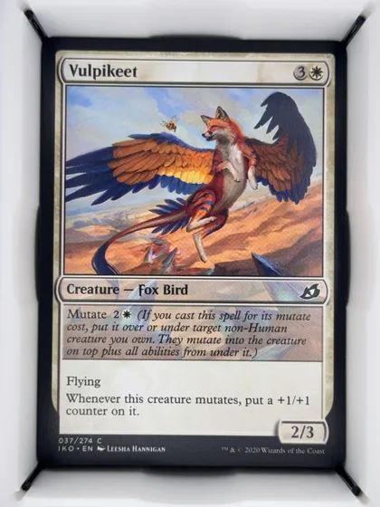 front of card