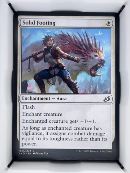front of card