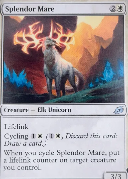 front of card