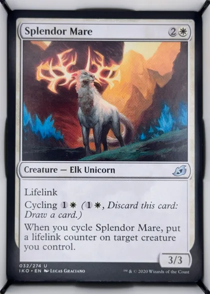 front of card