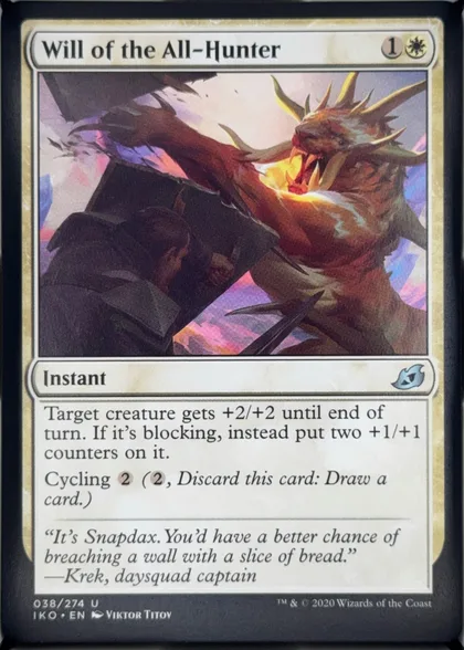 front of card