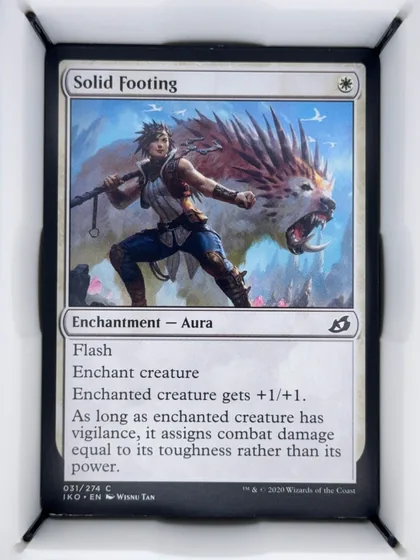 front of card