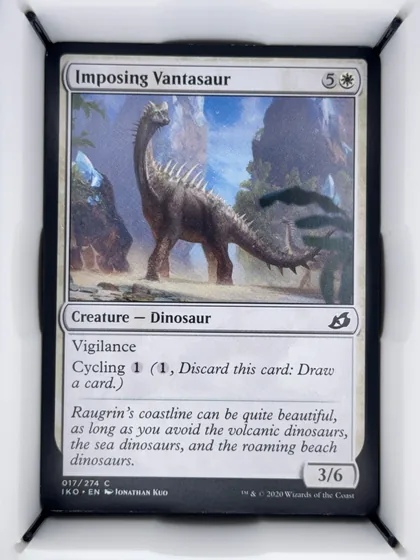 front of card