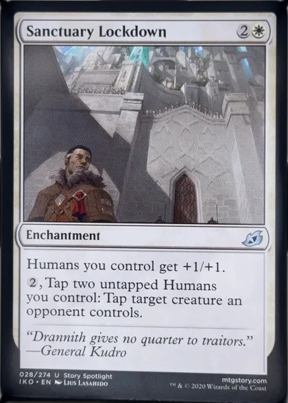 front of card