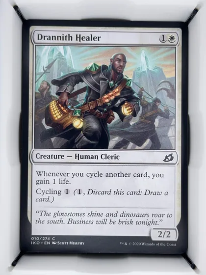 front of card