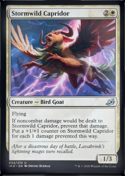 front of card