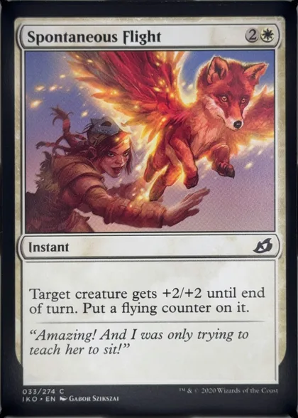 front of card