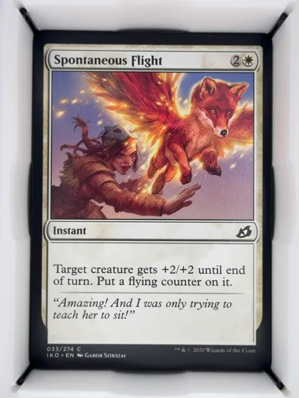 front of card