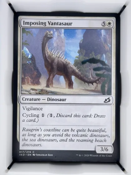 front of card