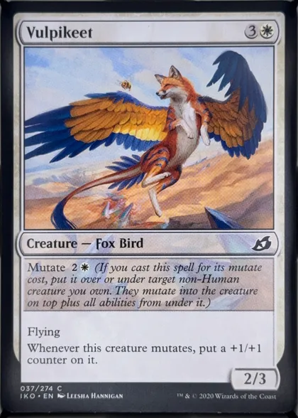 front of card