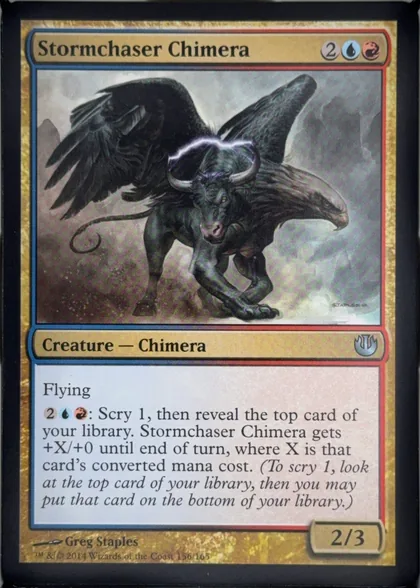 front of card