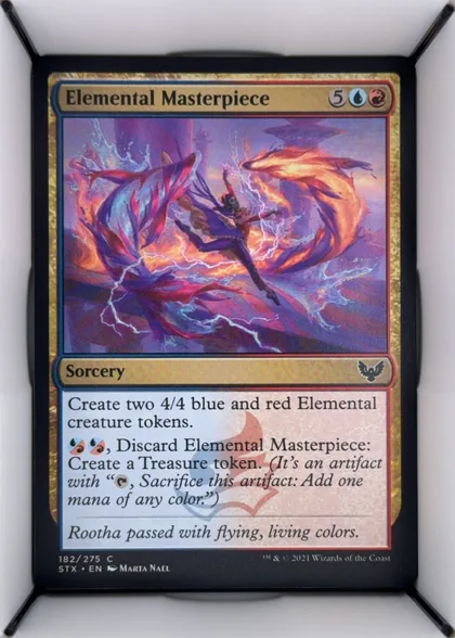 front of card