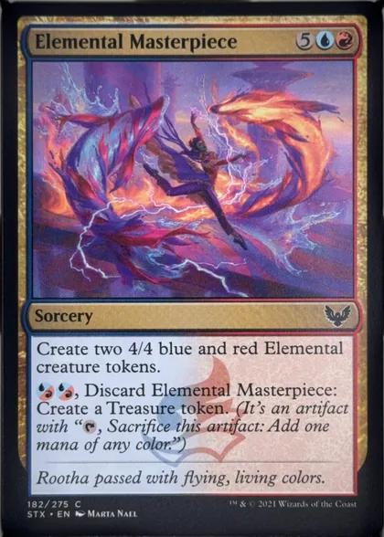 front of card