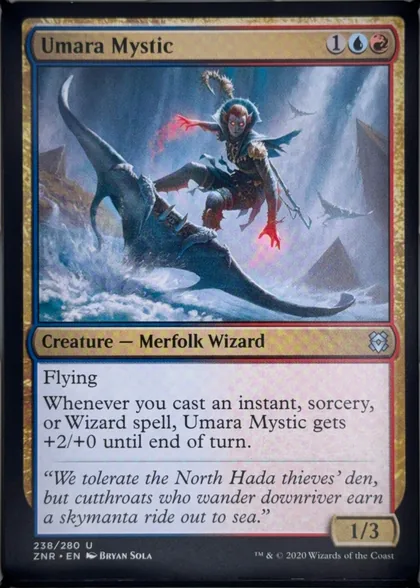 front of card