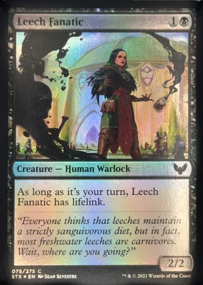 front of card