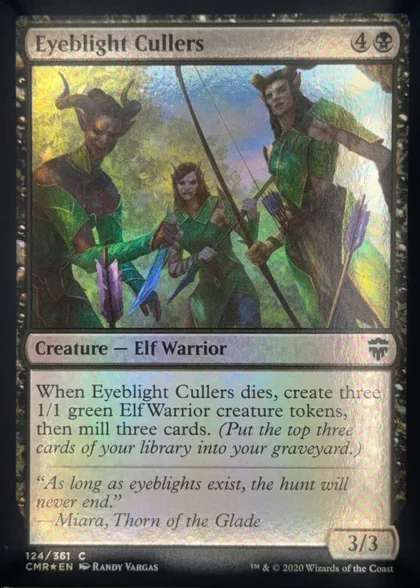front of card