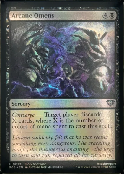 front of card