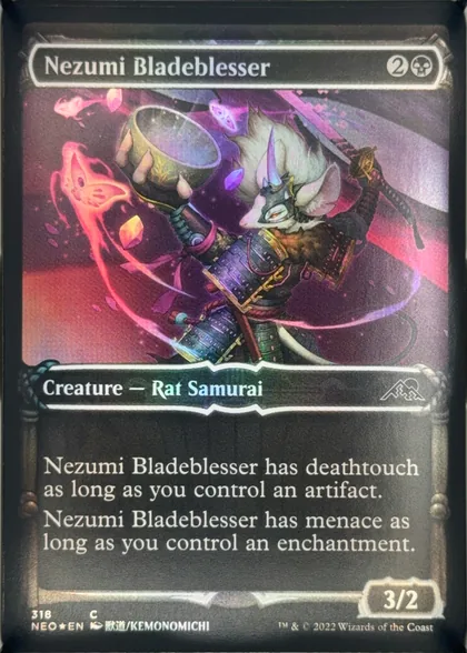 front of card