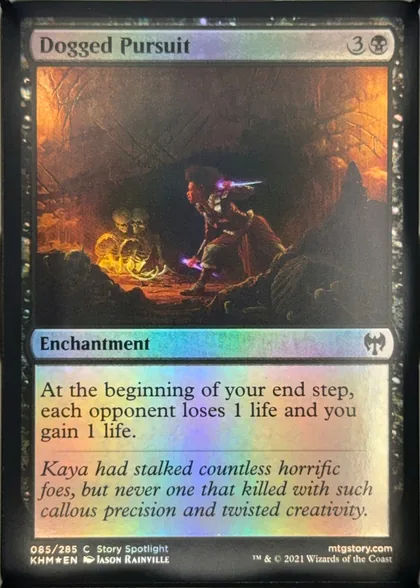 front of card
