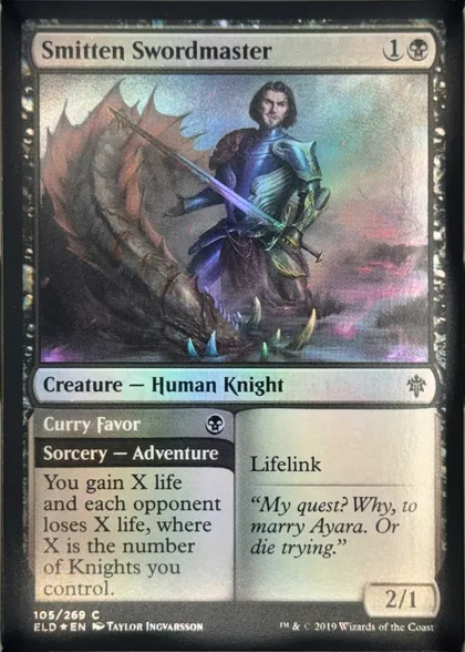 front of card