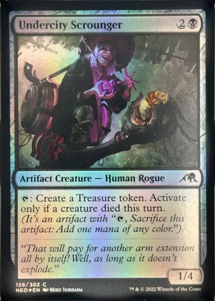 front of card